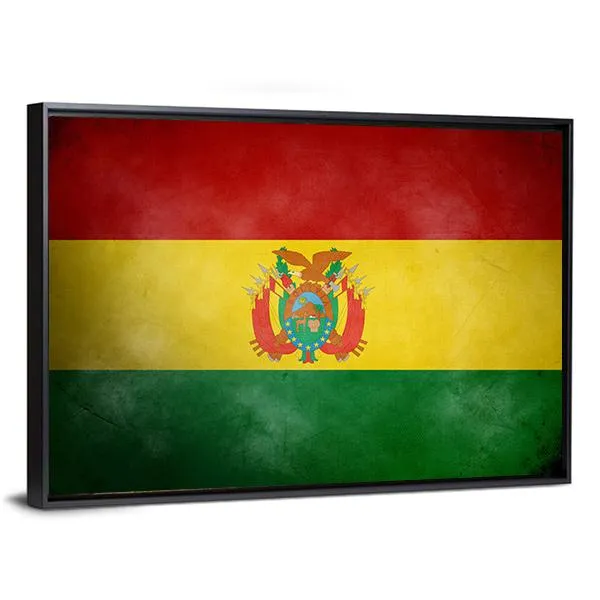 Bolivia Flag Canvas Wall Art