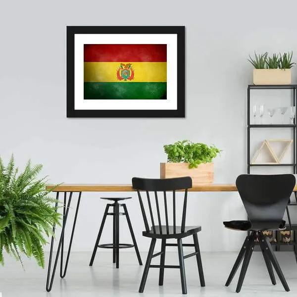 Bolivia Flag Canvas Wall Art