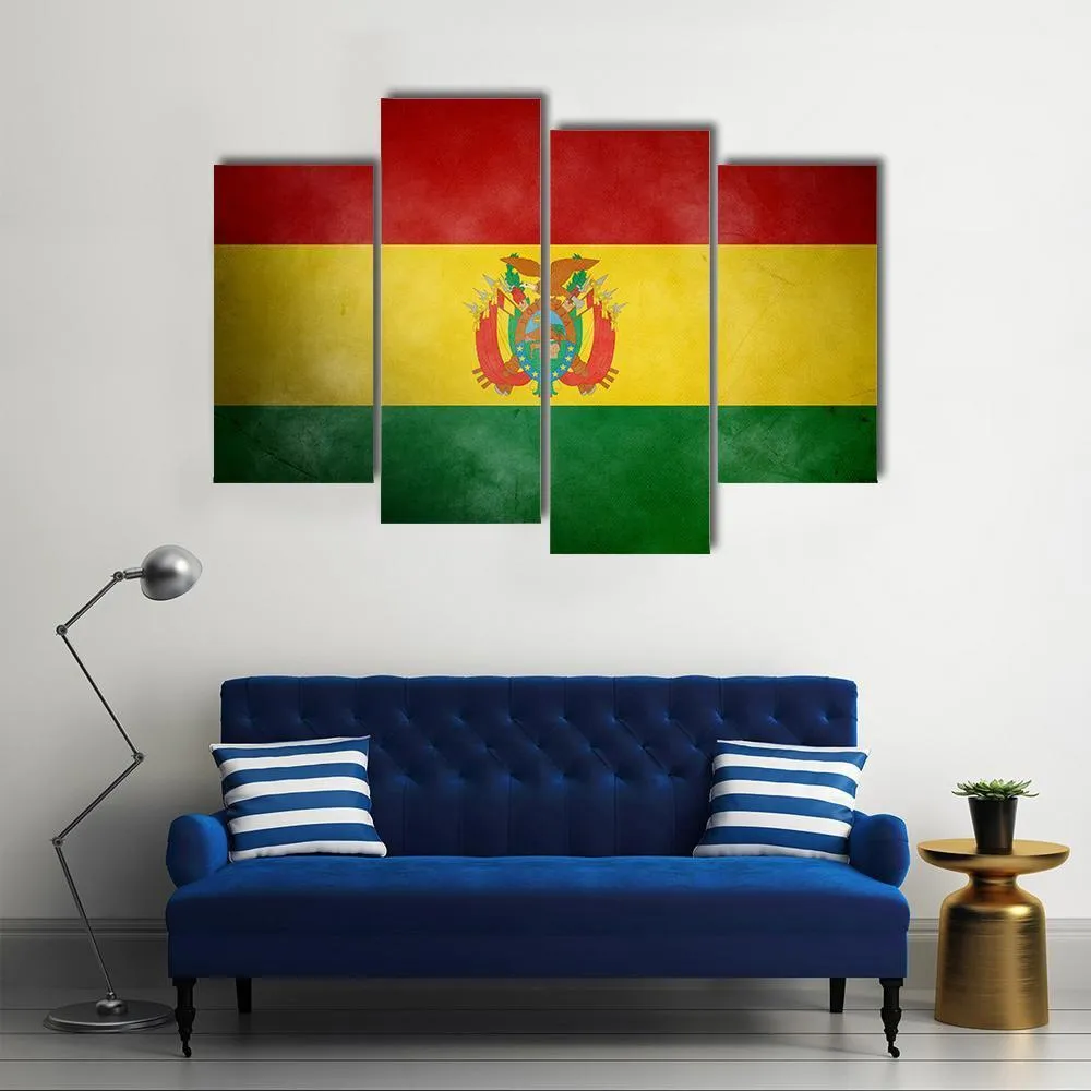 Bolivia Flag Canvas Wall Art