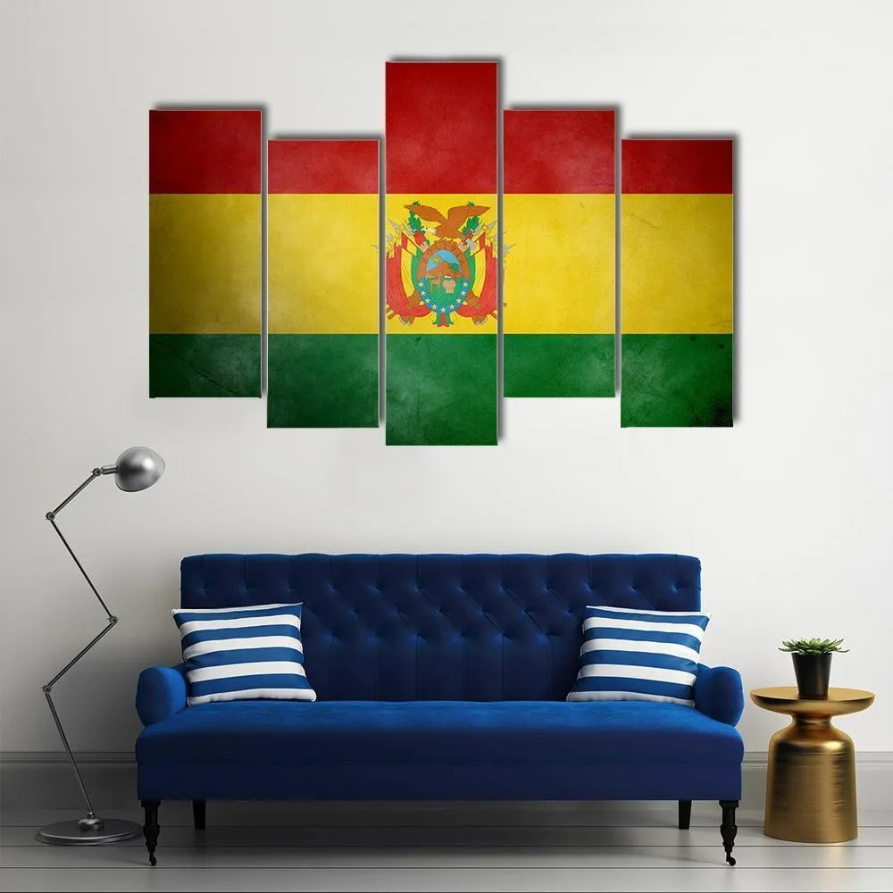 Bolivia Flag Canvas Wall Art