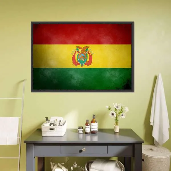 Bolivia Flag Canvas Wall Art