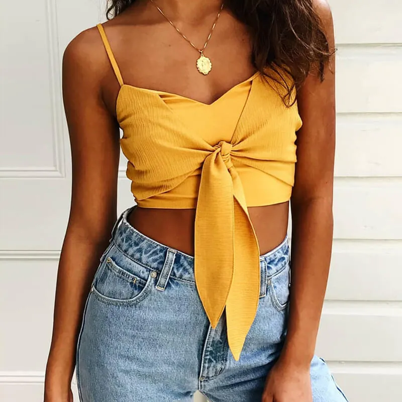 Bow Short Crop Top