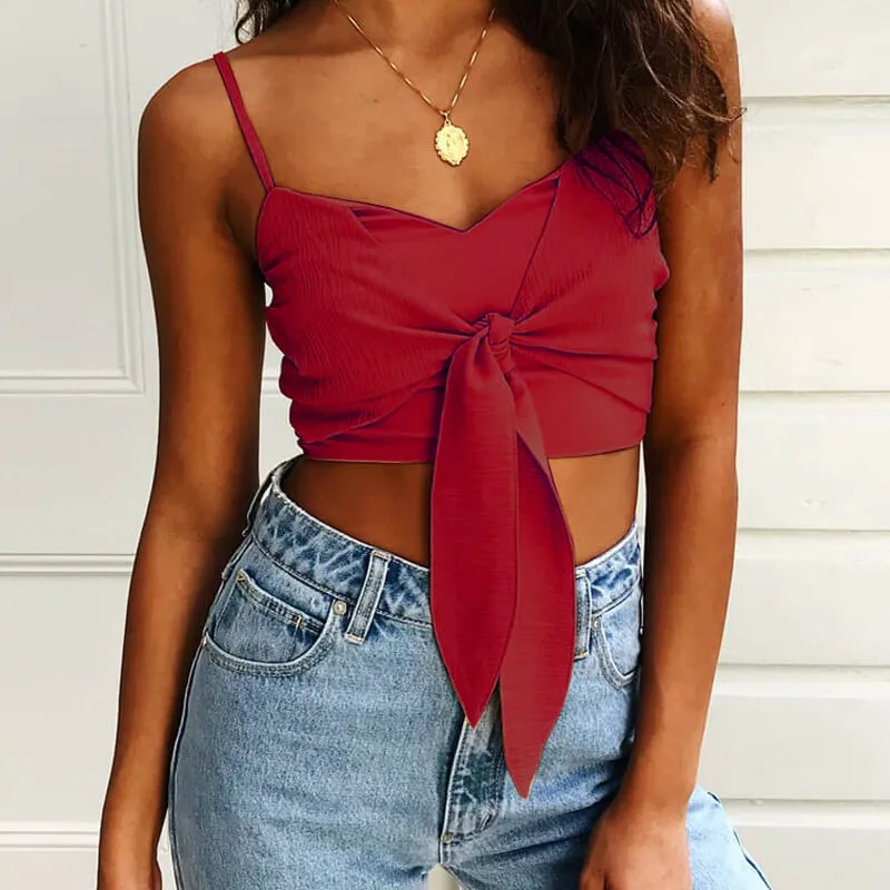 Bow Short Crop Top