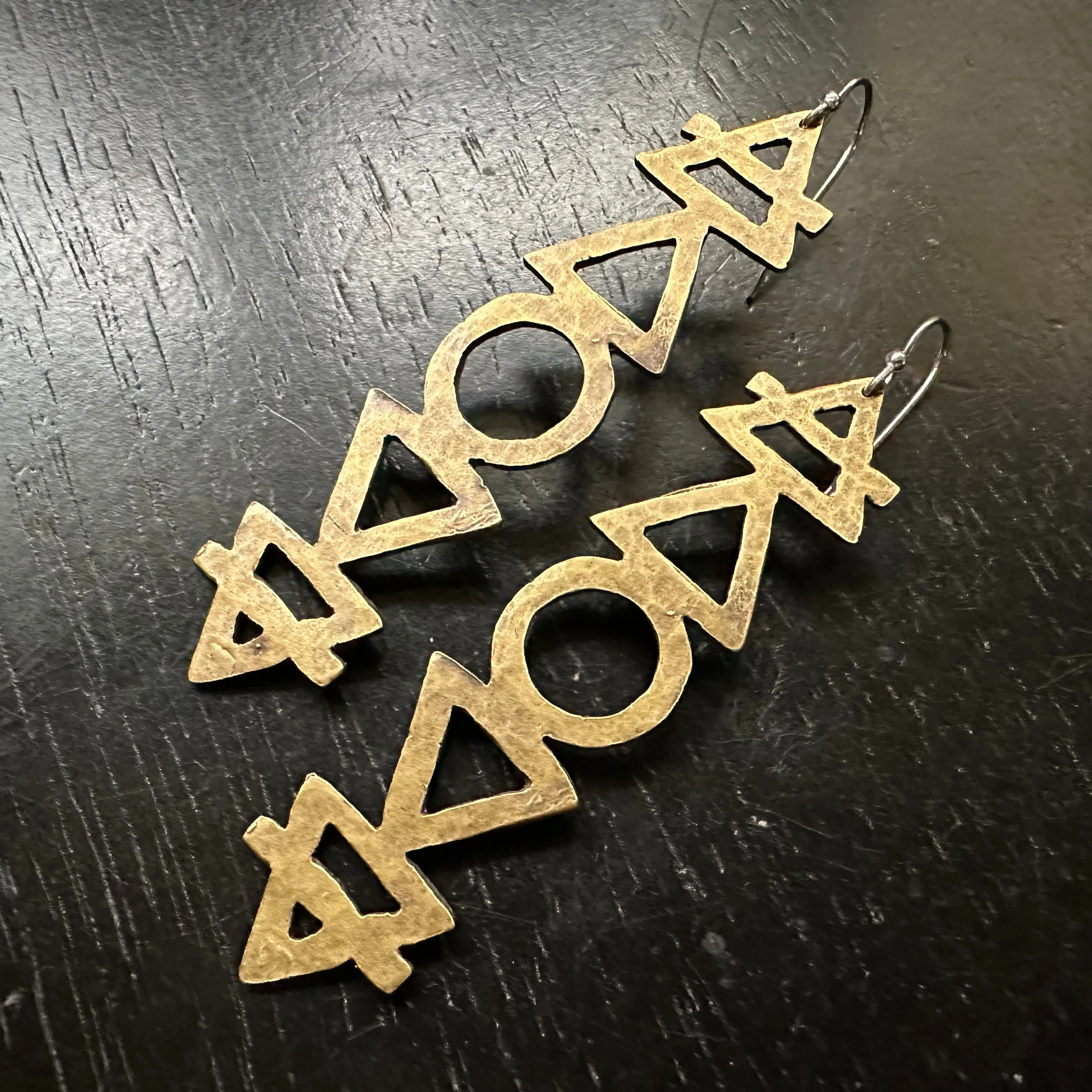 Brass Elemental Alchemy Earrings