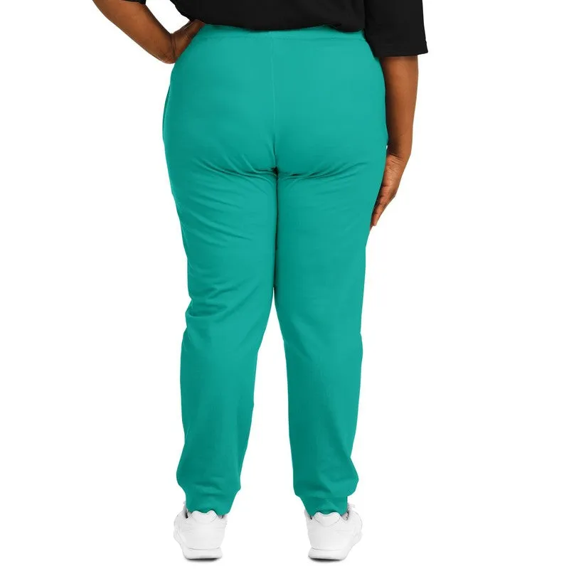 Bright Blue Cool Green Joggers | Unisex | with PLUS sizes | Bright Pure Blue Cool Green | C100M0Y50K0