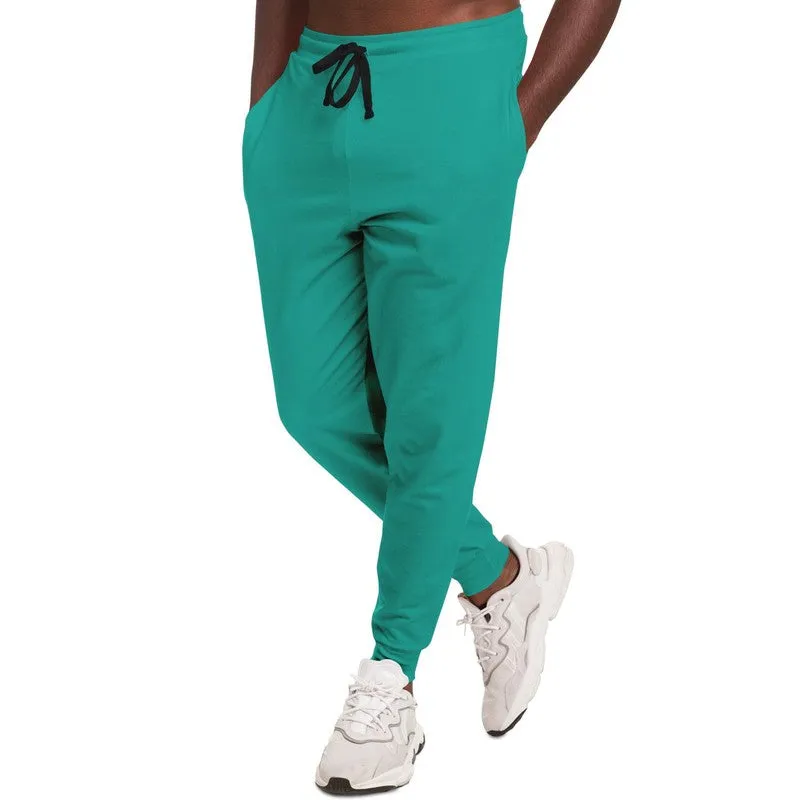 Bright Blue Cool Green Joggers | Unisex | with PLUS sizes | Bright Pure Blue Cool Green | C100M0Y50K0