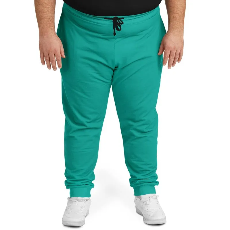 Bright Blue Cool Green Joggers | Unisex | with PLUS sizes | Bright Pure Blue Cool Green | C100M0Y50K0