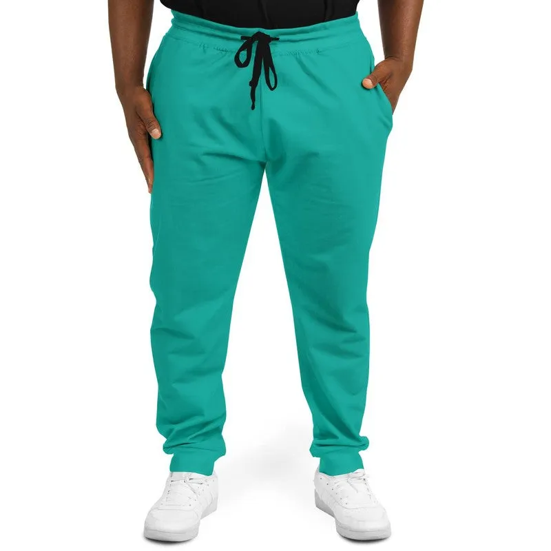 Bright Blue Cool Green Joggers | Unisex | with PLUS sizes | Bright Pure Blue Cool Green | C100M0Y50K0