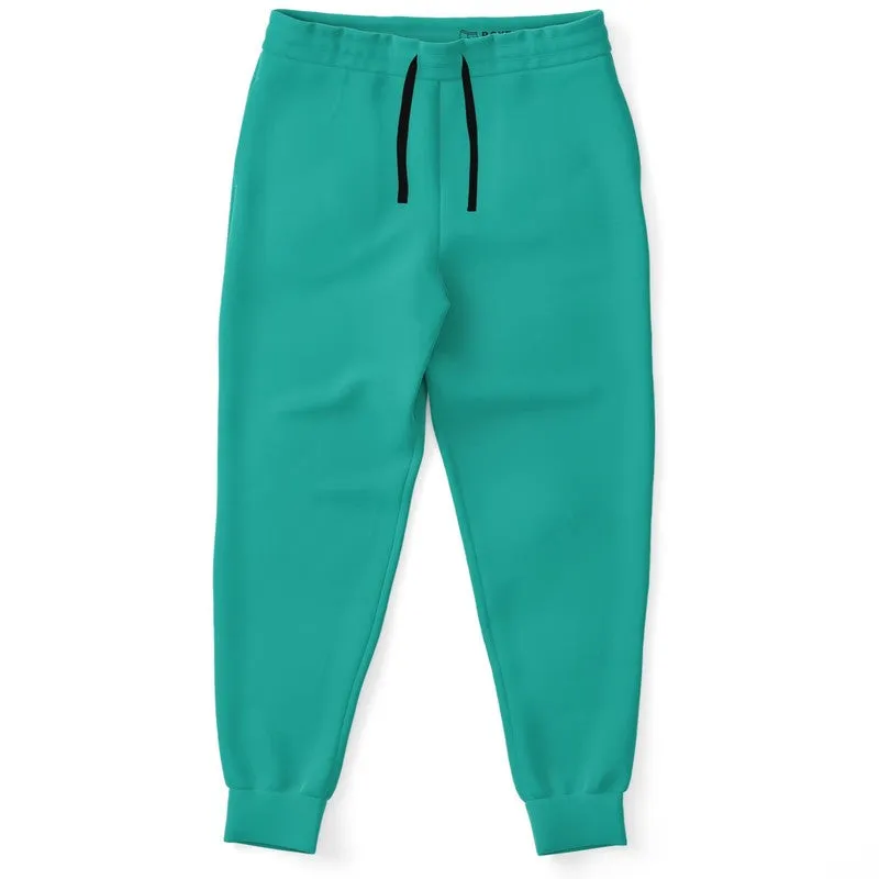 Bright Blue Cool Green Joggers | Unisex | with PLUS sizes | Bright Pure Blue Cool Green | C100M0Y50K0