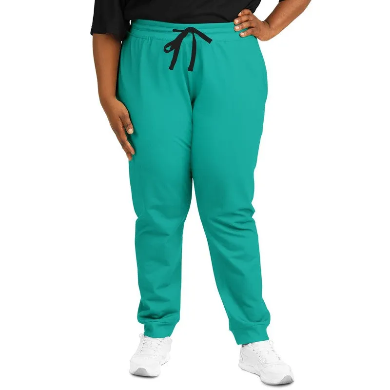 Bright Blue Cool Green Joggers | Unisex | with PLUS sizes | Bright Pure Blue Cool Green | C100M0Y50K0