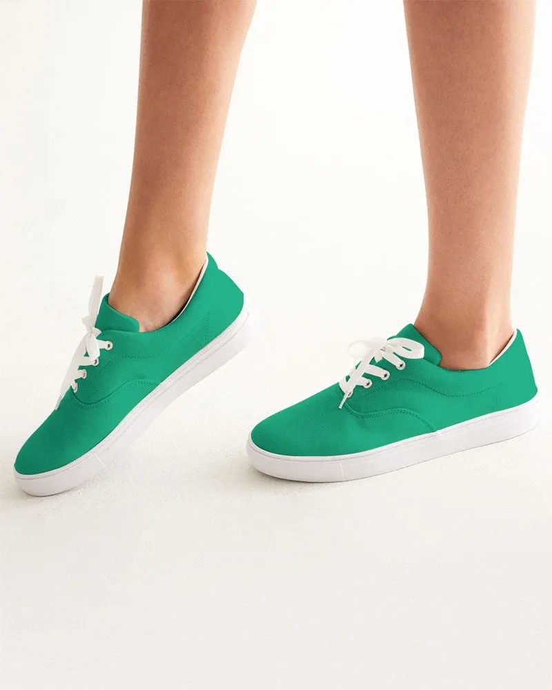 Bright Cool Green Women's Canvas Sneakers | Women's | Bright Pure Cool Green | C100M0Y75K0