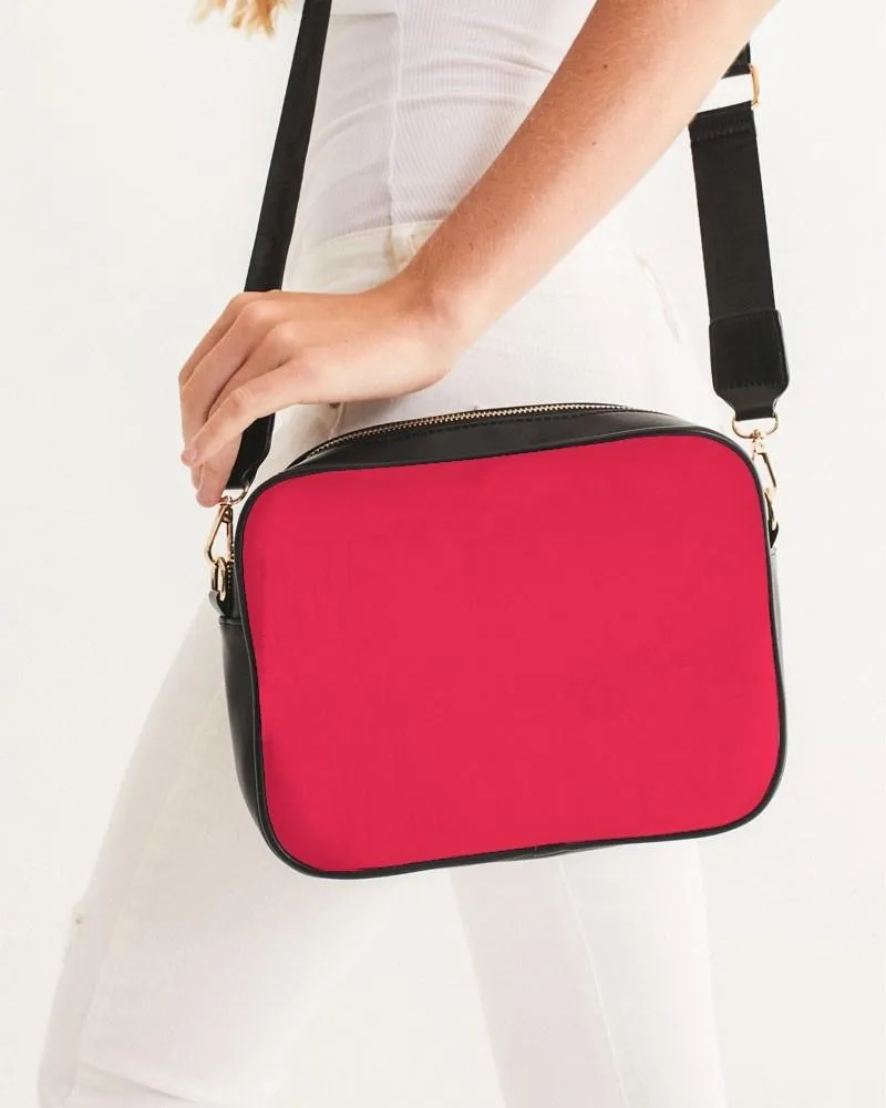 Bright Pink Red Crossbody Bag | Bright Pure Pink Red | C0M100Y75K0