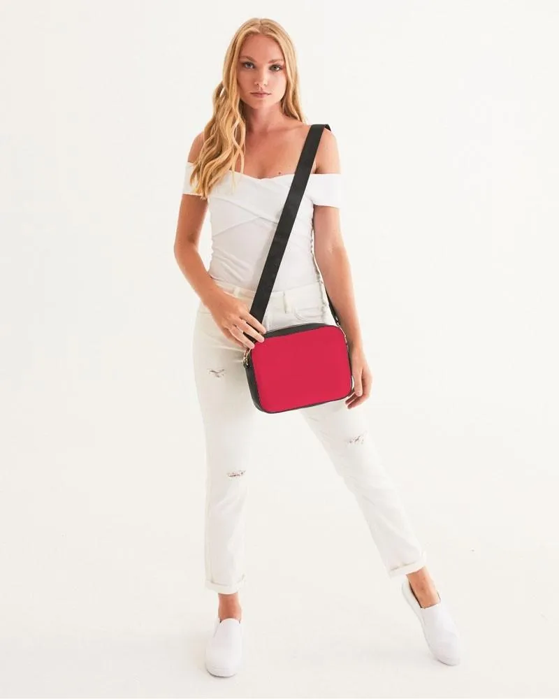 Bright Pink Red Crossbody Bag | Bright Pure Pink Red | C0M100Y75K0