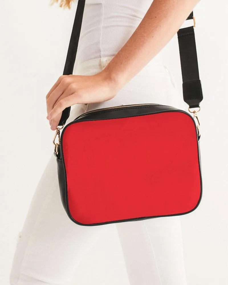 Bright Red Crossbody Bag | Bright Pure Red | C0M100Y100K0