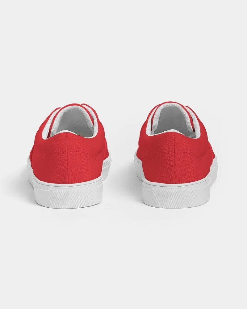 Bright Red Women's Canvas Sneakers | Women's | Bright Pure Red | C0M100Y100K0