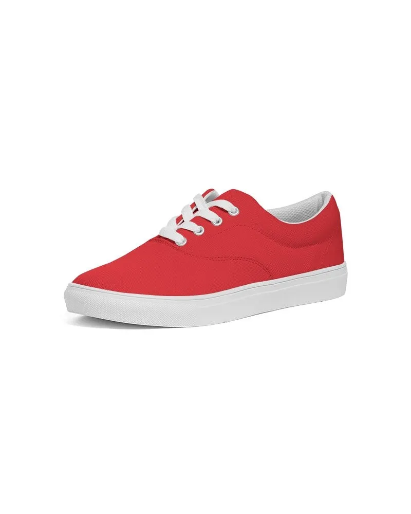 Bright Red Women's Canvas Sneakers | Women's | Bright Pure Red | C0M100Y100K0