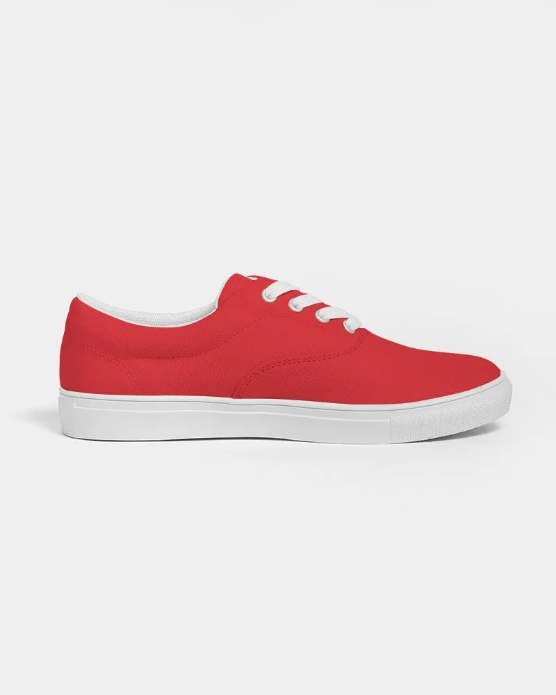 Bright Red Women's Canvas Sneakers | Women's | Bright Pure Red | C0M100Y100K0