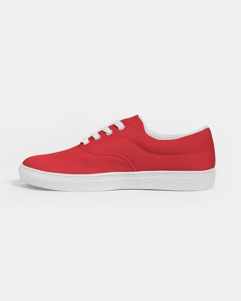 Bright Red Women's Canvas Sneakers | Women's | Bright Pure Red | C0M100Y100K0