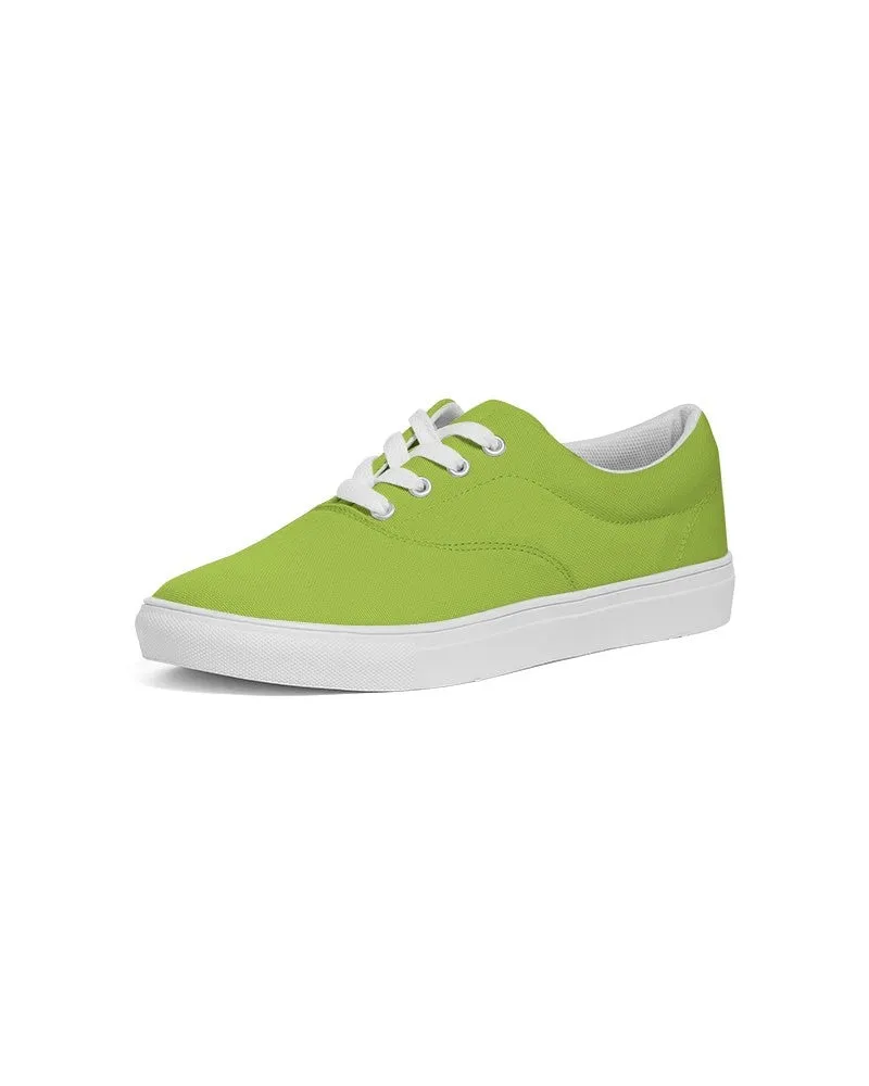 Bright Warm Green Women's Canvas Sneakers | Women's | Bright Pure Warm Green | C38M0Y100K0