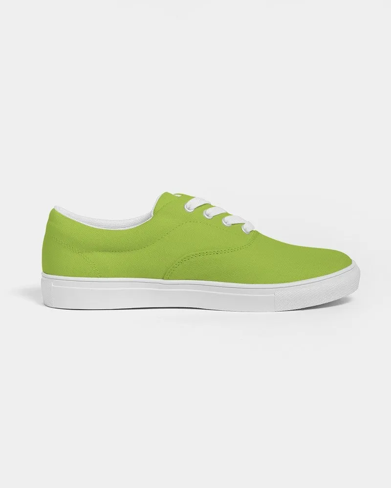 Bright Warm Green Women's Canvas Sneakers | Women's | Bright Pure Warm Green | C38M0Y100K0