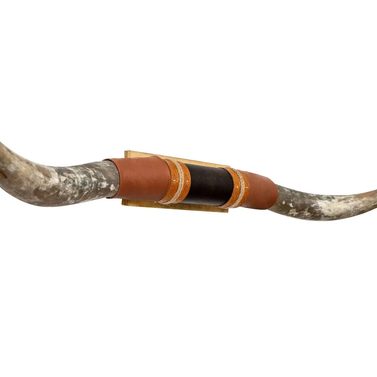 Brown Leather Mount // Standard Longhorns - Trapper