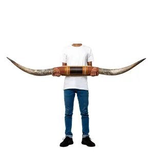 Brown Leather Mount // Standard Longhorns - Trapper