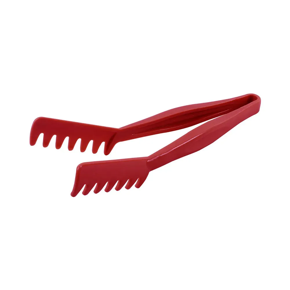 CAC China STKU-11R Tong Plastic Spaghetti Red 11" /Each