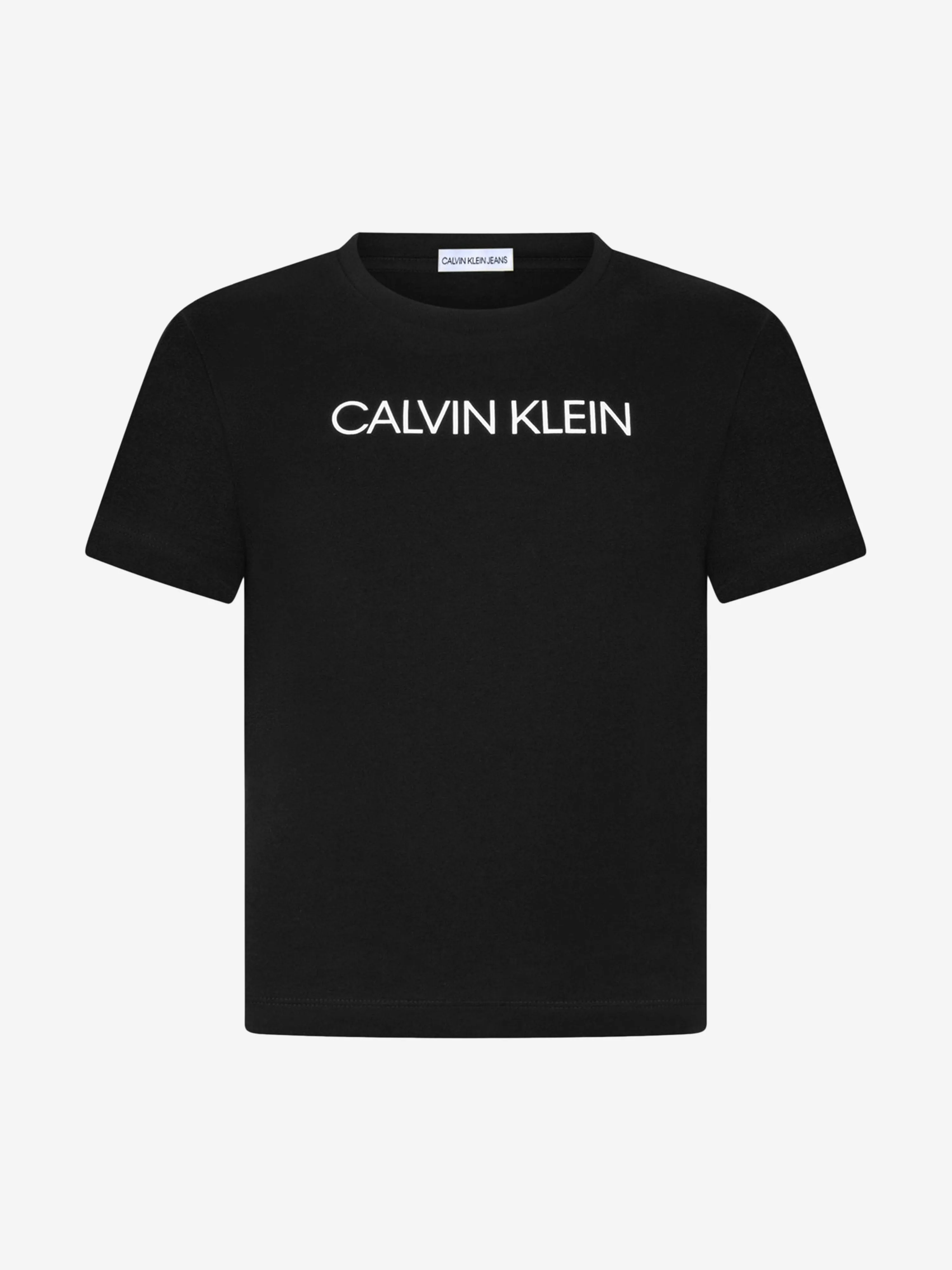 Calvin Klein Boys Cotton Jersey Logo T-Shirt