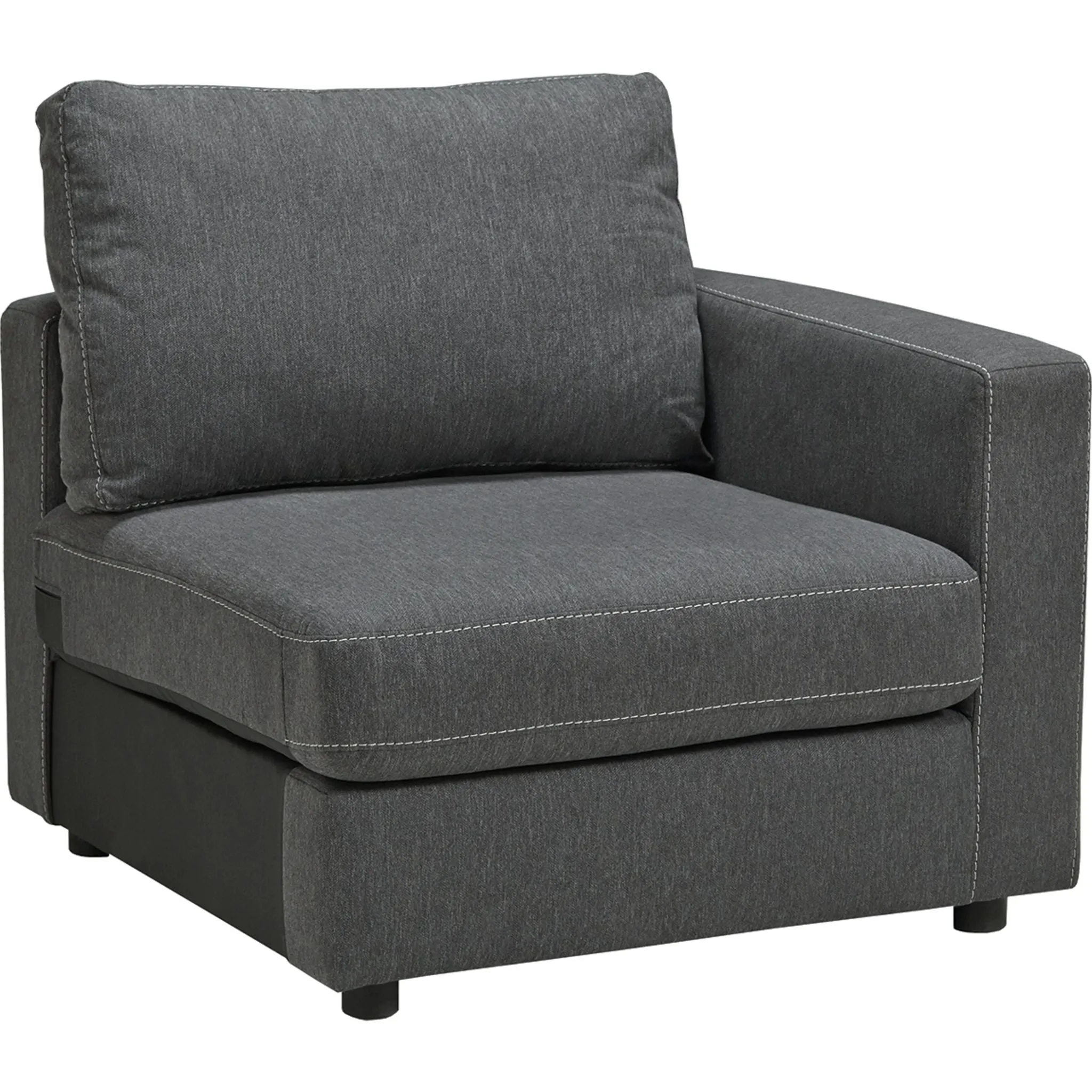 Candela 2 Piece Loveseat - Charcoal