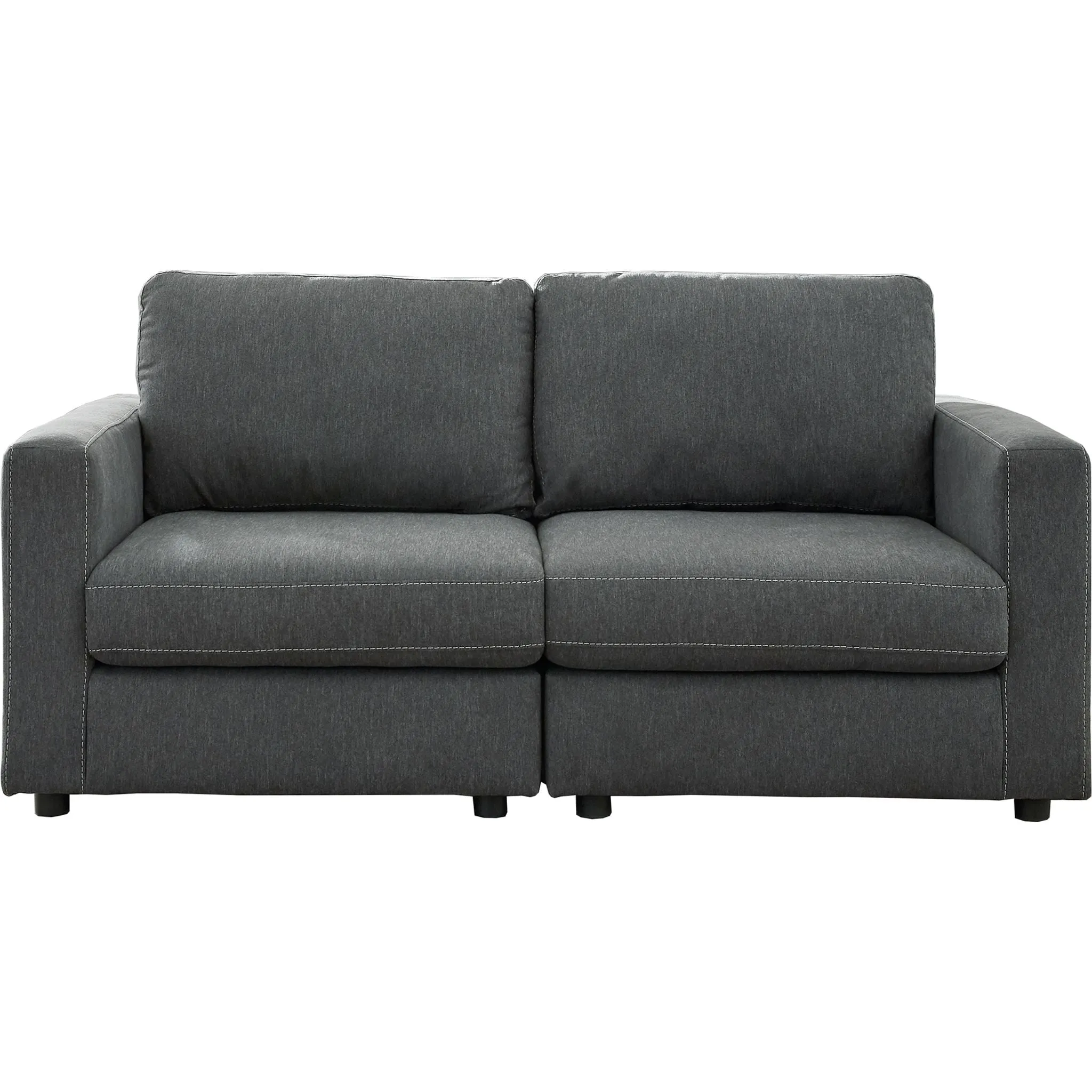 Candela 2 Piece Loveseat - Charcoal