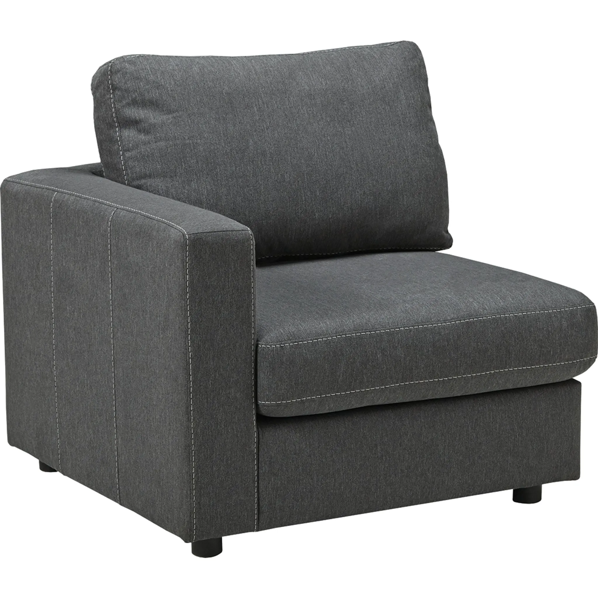 Candela 2 Piece Loveseat - Charcoal