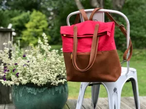 Canopy Verde Greenpoint Backpack Red and Maple