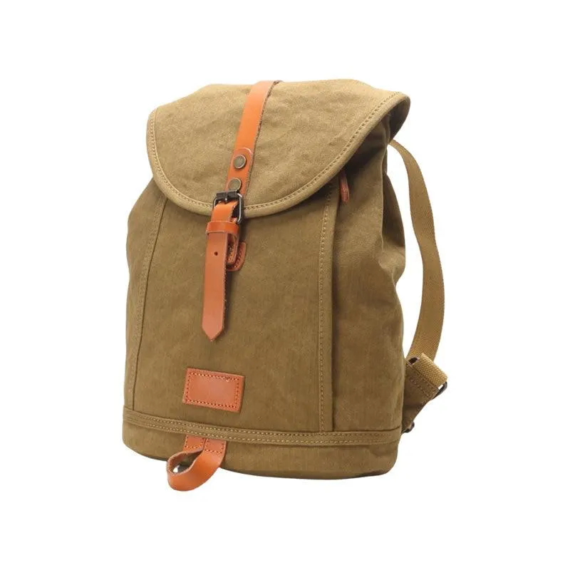 Canvas And Genuine Leather Backpack/Laptop Bag Yu-8102