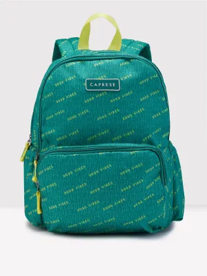 Caprese Zoe Backpack Medium Dual Compartment Sage Green