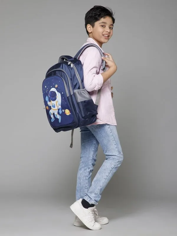 Casual Kids Backpack - Lightweight, Fun Design | 22L | Black - Astronaut