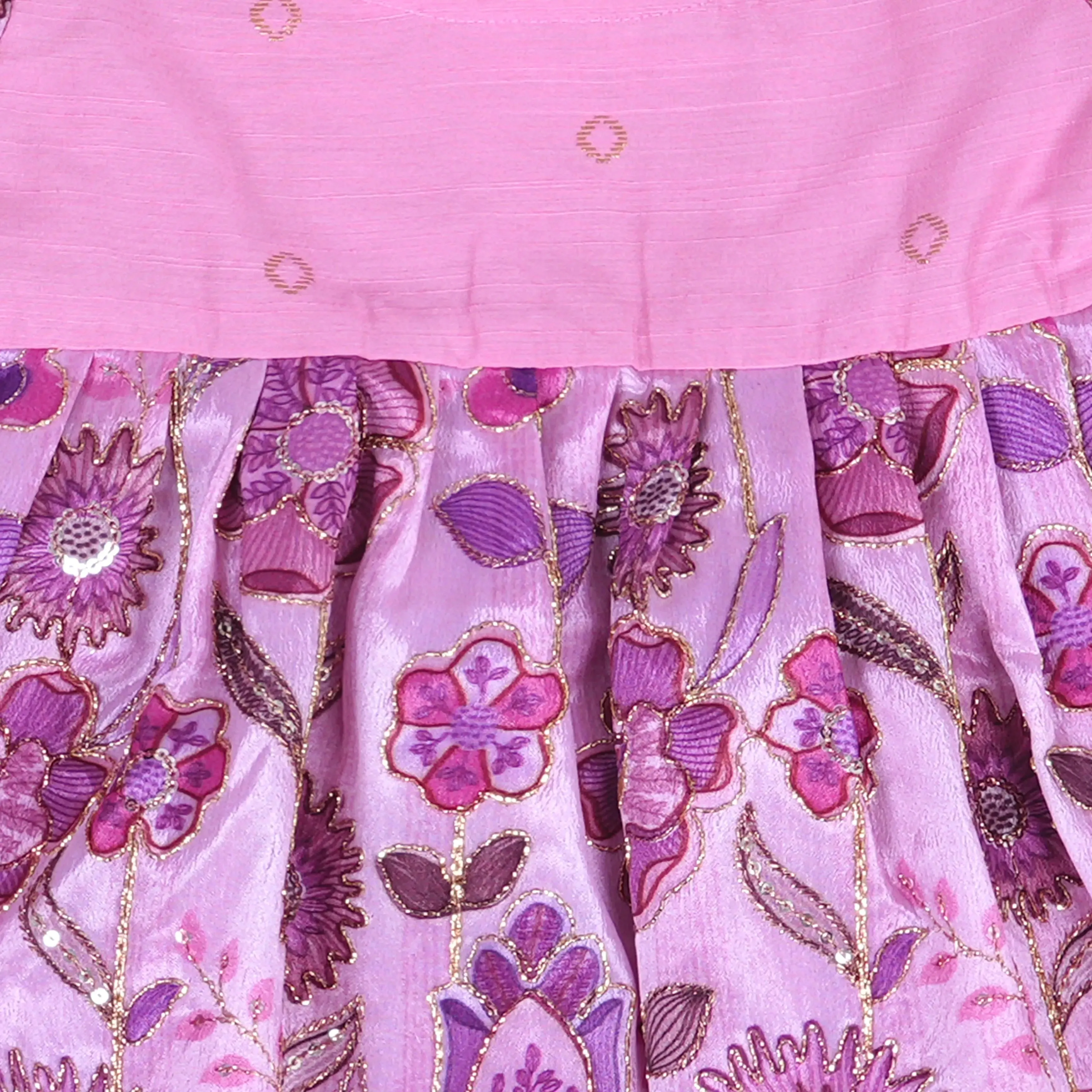 Charming Pastel Frock For Girls - Intricate Embroidery Design