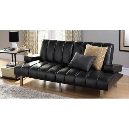 Chic Black Theater Futon