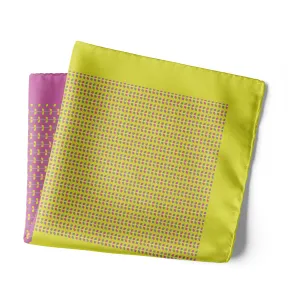 Chokore 2-in-1 Yellow & Purple Pocket Square - Indian At Heart line