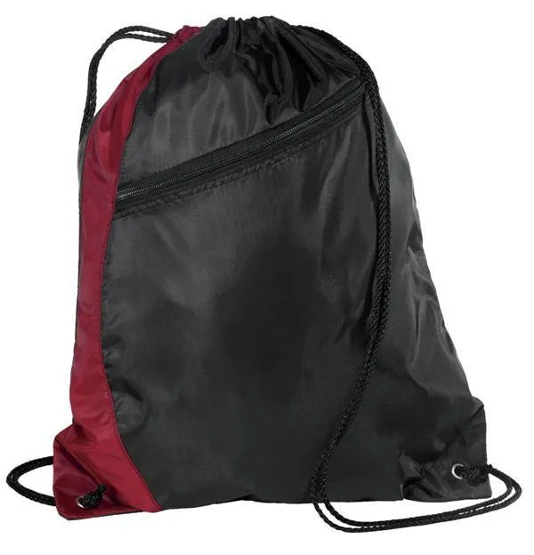 Colorblock Polyester Cinch Pack/Drawstring Bag. BPK166