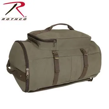 Convertible Canvas Duffle / Backpack - 19 Inches