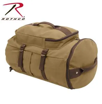 Convertible Canvas Duffle / Backpack - 19 Inches