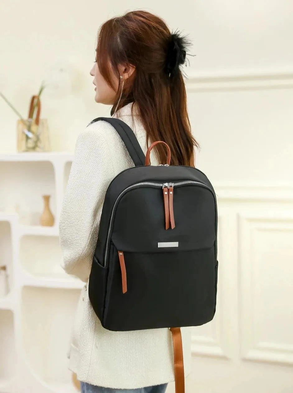 Cool Backpack - Nylon Laptop Fashion Shoulder Solid Book Bag (QD143)