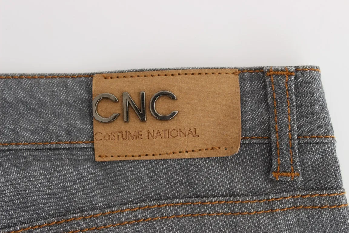 Costume National Elegant Gray Regular Fit Jeans