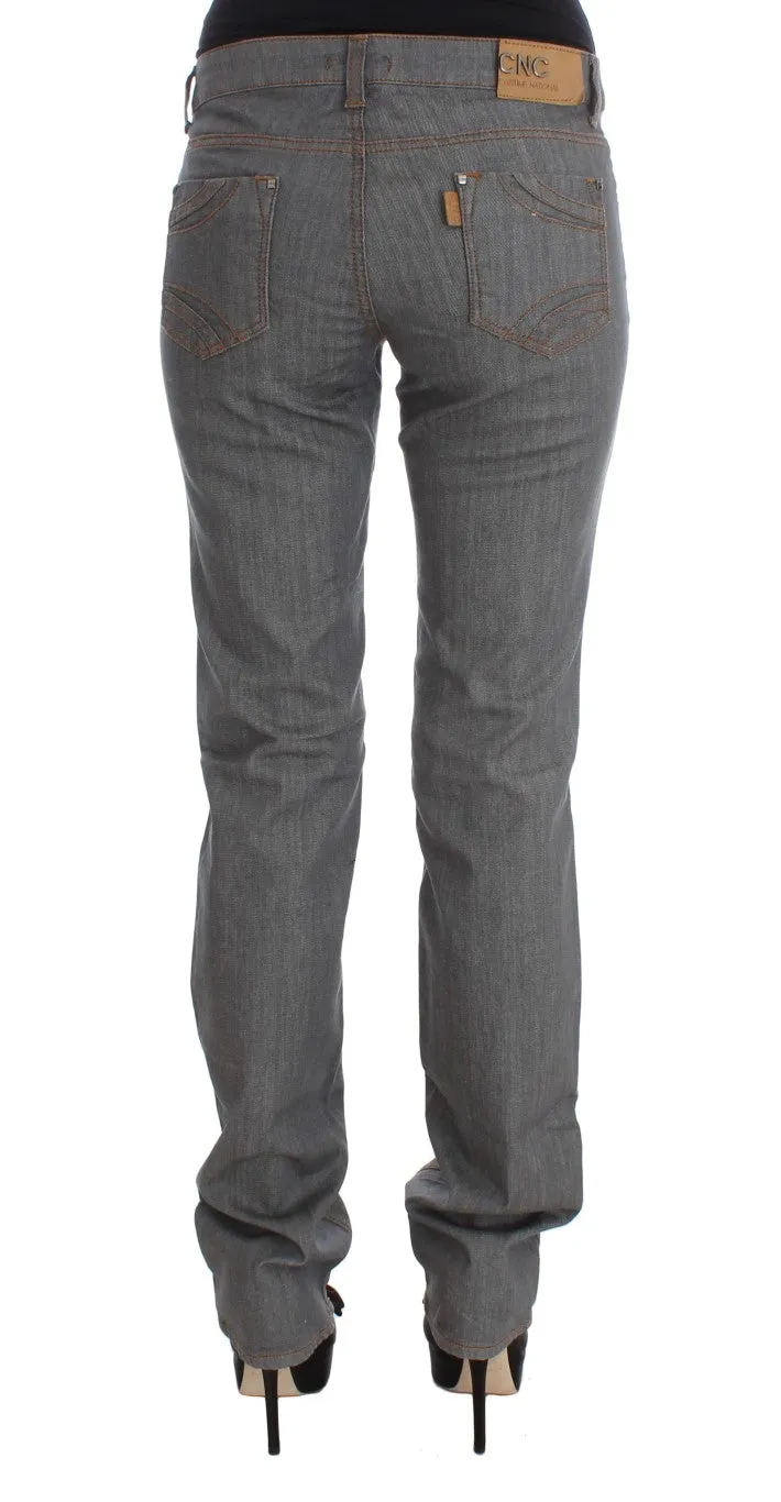 Costume National Elegant Gray Regular Fit Jeans