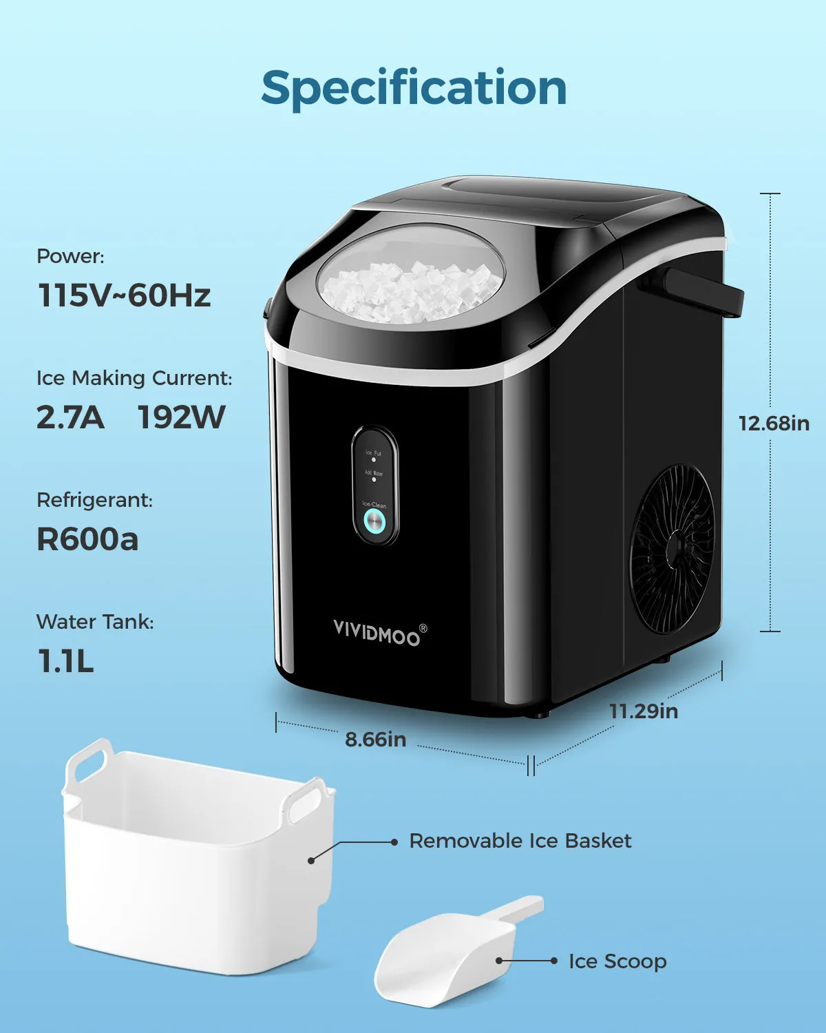 Countertop Nugget Ice Maker