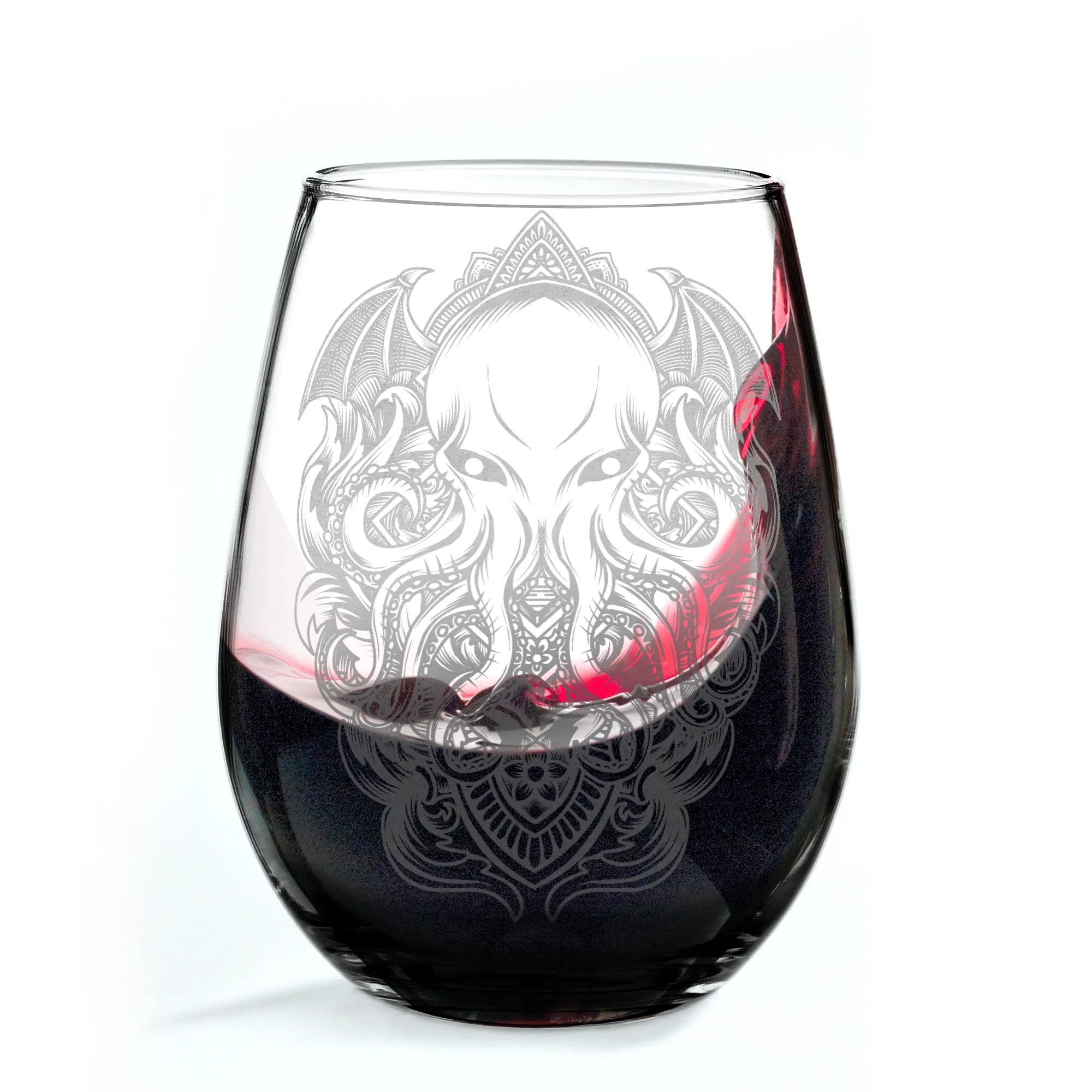 CTHULHU Wine Glass by Lumengrave