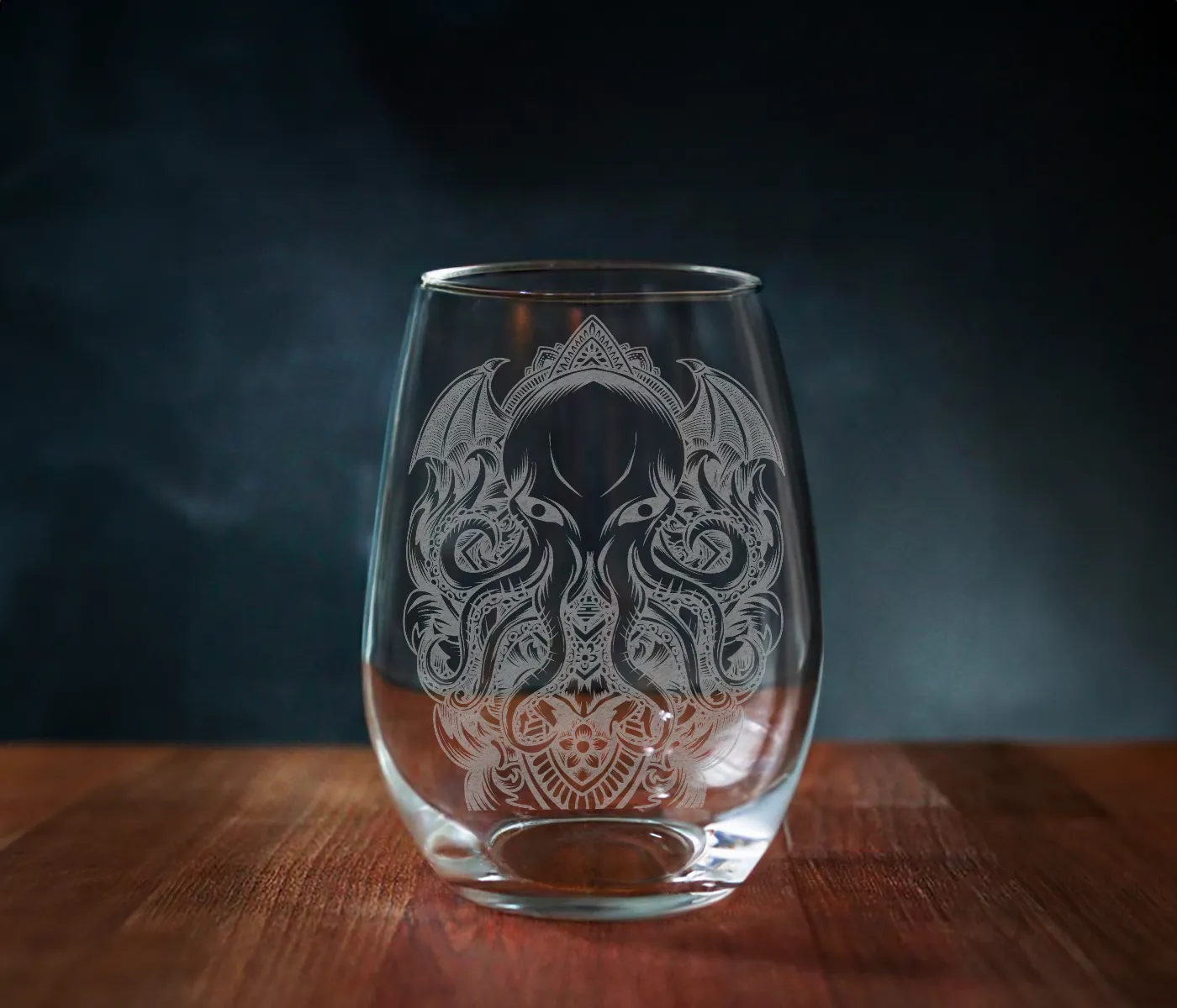 CTHULHU Wine Glass by Lumengrave