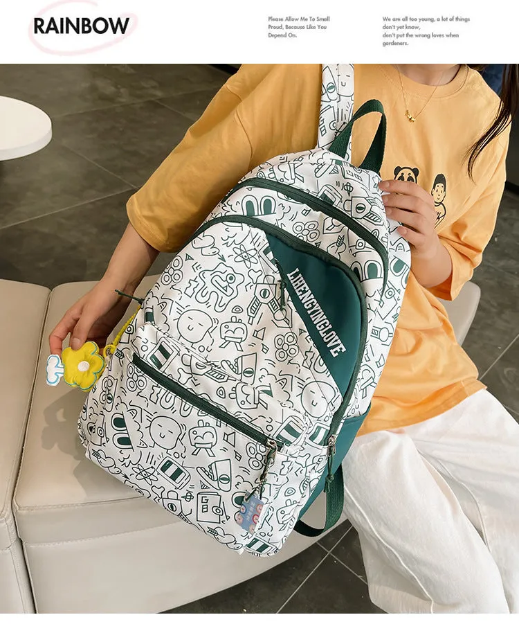 Cute Graffiti Print Backpack