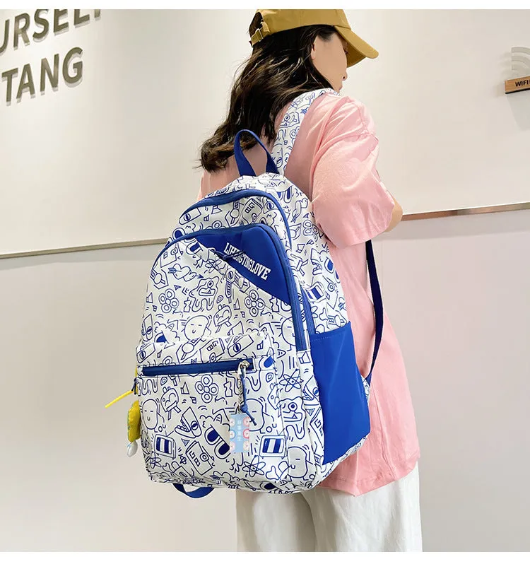 Cute Graffiti Print Backpack