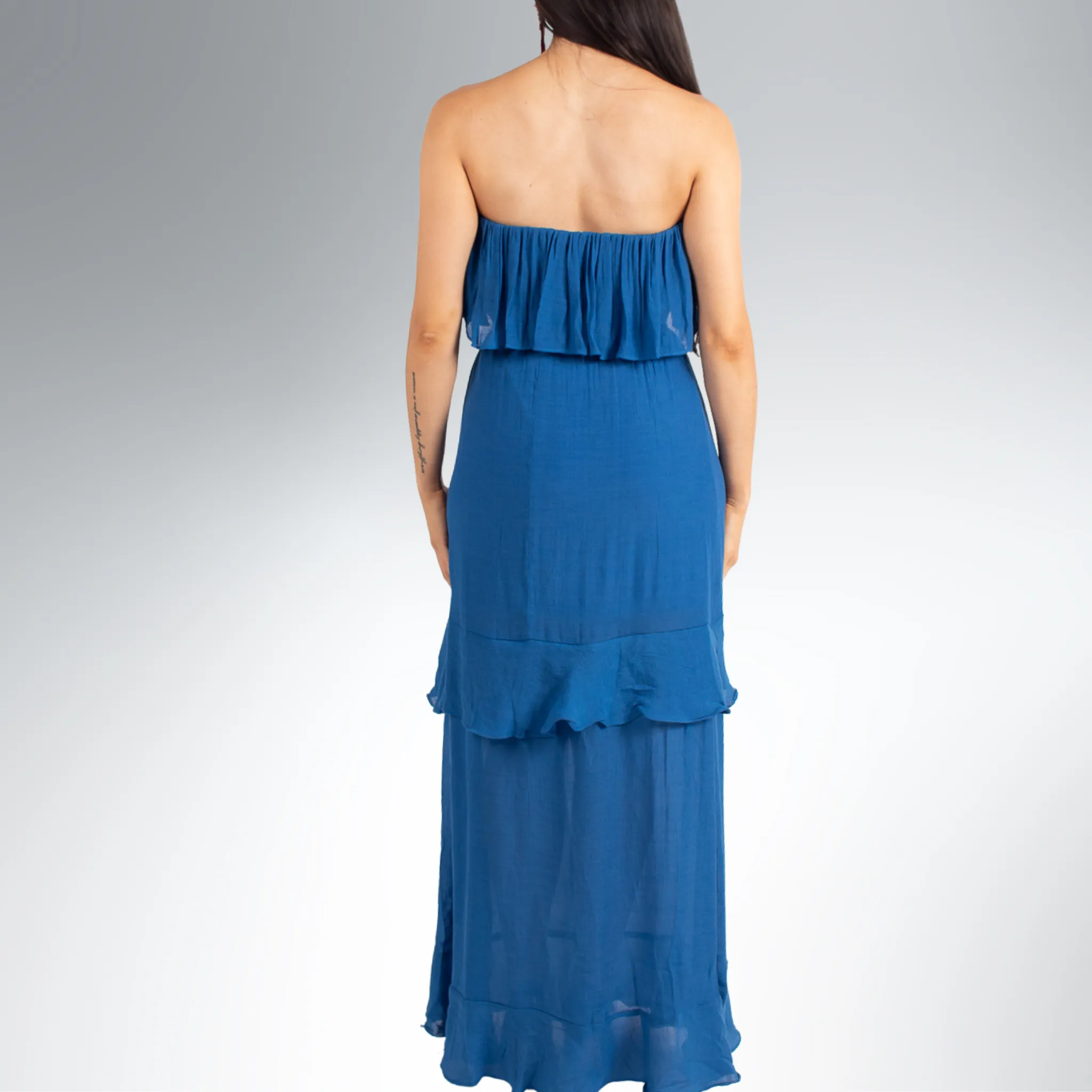 Cyanara Strapless Maxi Dress